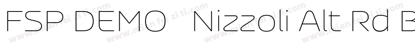 FSP DEMO   Nizzoli Alt Rd Black字体转换